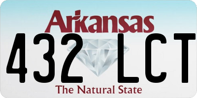 AR license plate 432LCT