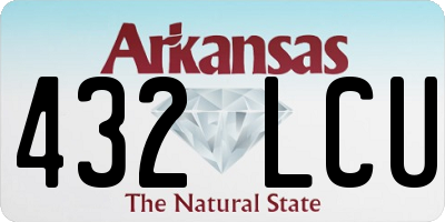 AR license plate 432LCU