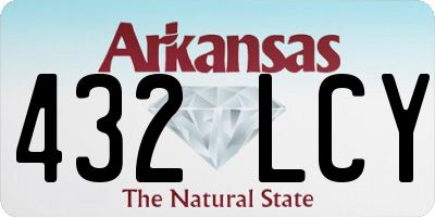 AR license plate 432LCY