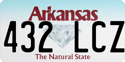 AR license plate 432LCZ