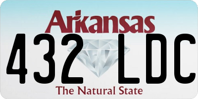 AR license plate 432LDC