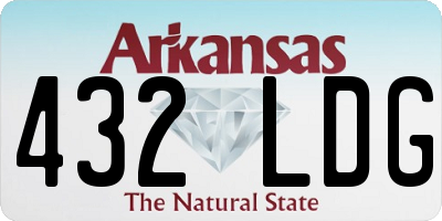 AR license plate 432LDG