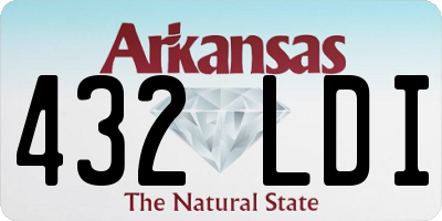 AR license plate 432LDI