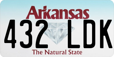 AR license plate 432LDK