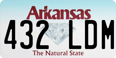 AR license plate 432LDM