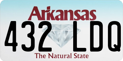 AR license plate 432LDQ