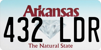 AR license plate 432LDR