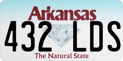 AR license plate 432LDS