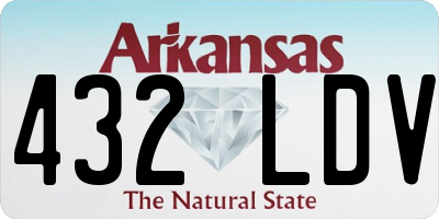 AR license plate 432LDV