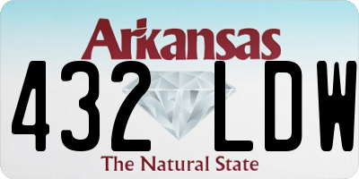 AR license plate 432LDW