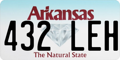 AR license plate 432LEH