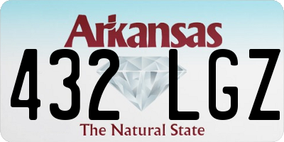 AR license plate 432LGZ