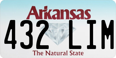 AR license plate 432LIM