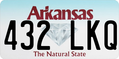 AR license plate 432LKQ
