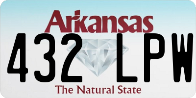 AR license plate 432LPW