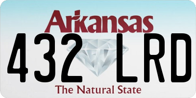 AR license plate 432LRD