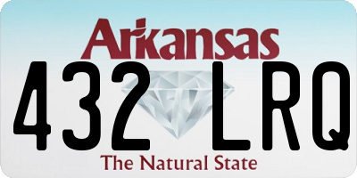 AR license plate 432LRQ