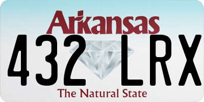 AR license plate 432LRX