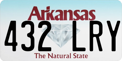 AR license plate 432LRY
