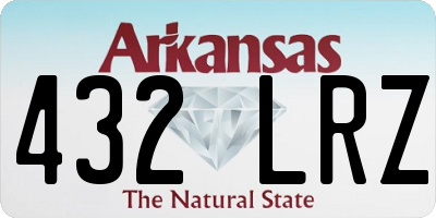 AR license plate 432LRZ