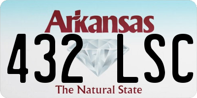 AR license plate 432LSC