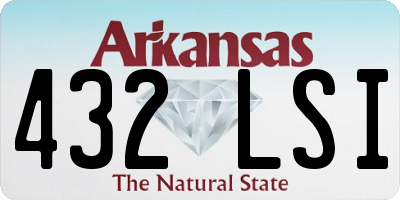 AR license plate 432LSI