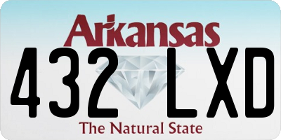 AR license plate 432LXD