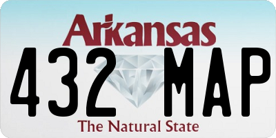 AR license plate 432MAP