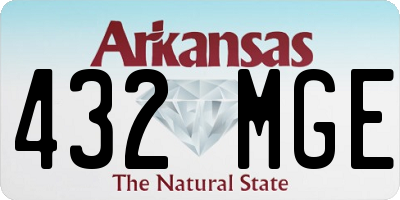 AR license plate 432MGE