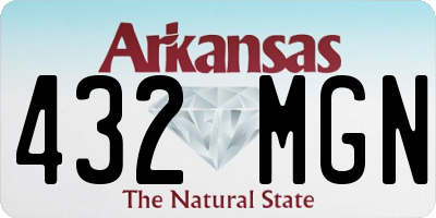 AR license plate 432MGN