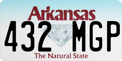 AR license plate 432MGP