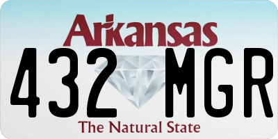 AR license plate 432MGR