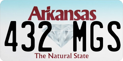 AR license plate 432MGS