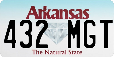 AR license plate 432MGT