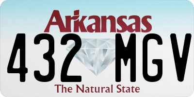 AR license plate 432MGV