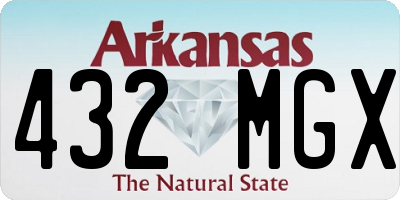AR license plate 432MGX