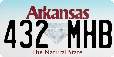 AR license plate 432MHB