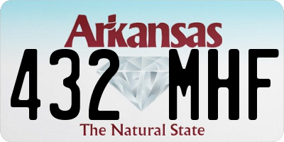 AR license plate 432MHF