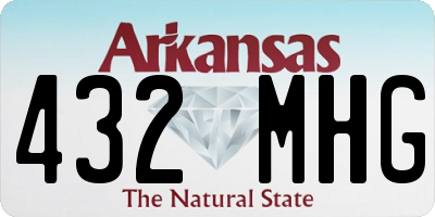 AR license plate 432MHG