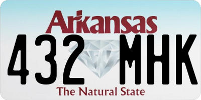 AR license plate 432MHK