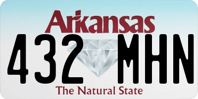 AR license plate 432MHN