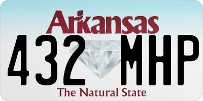 AR license plate 432MHP