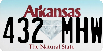 AR license plate 432MHW