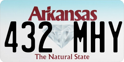 AR license plate 432MHY