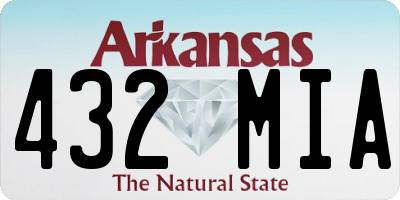 AR license plate 432MIA
