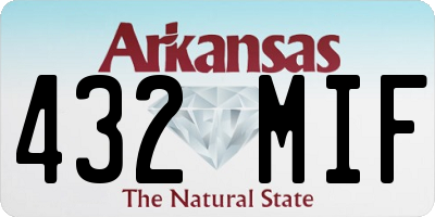 AR license plate 432MIF