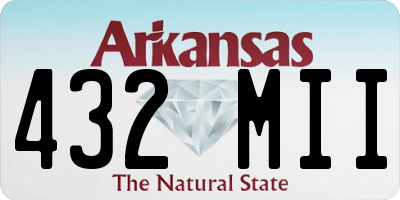 AR license plate 432MII
