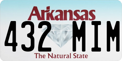AR license plate 432MIM
