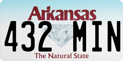 AR license plate 432MIN