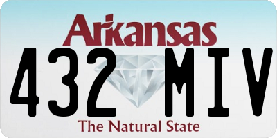 AR license plate 432MIV